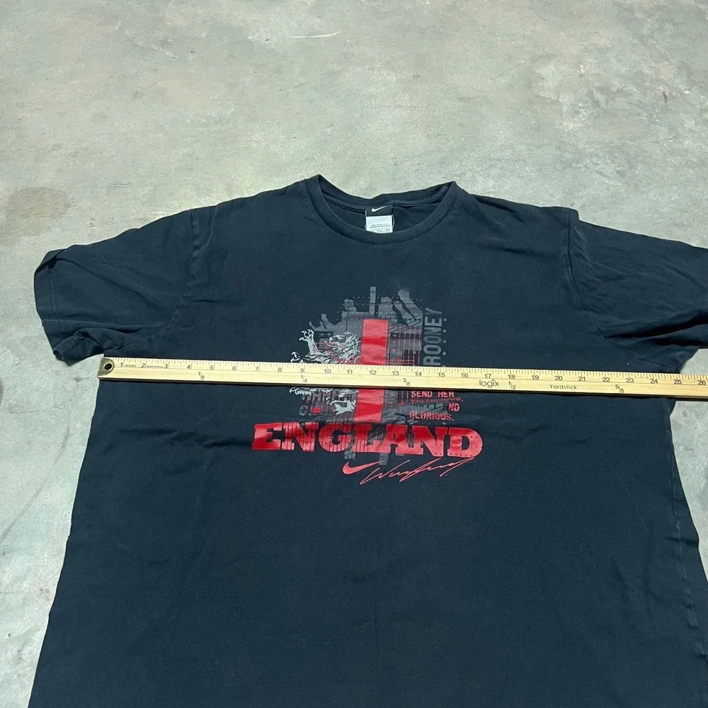 Nike England Wayne Rooney 9 Soccer T-Shirt Mens XXL Black 363082-010